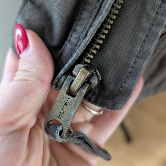 Eddie Bauer jacket Medium Green Collared Zip Up Unisex - Picture 8 of 12